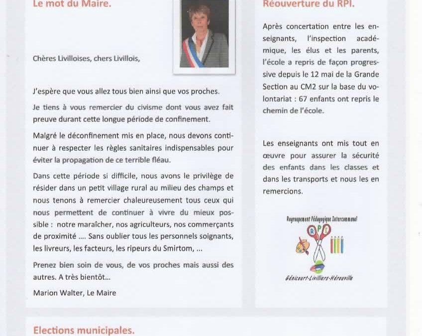 Le Tambourin – Mai 2020