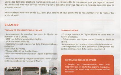 Le Tambourin – Janvier 2022